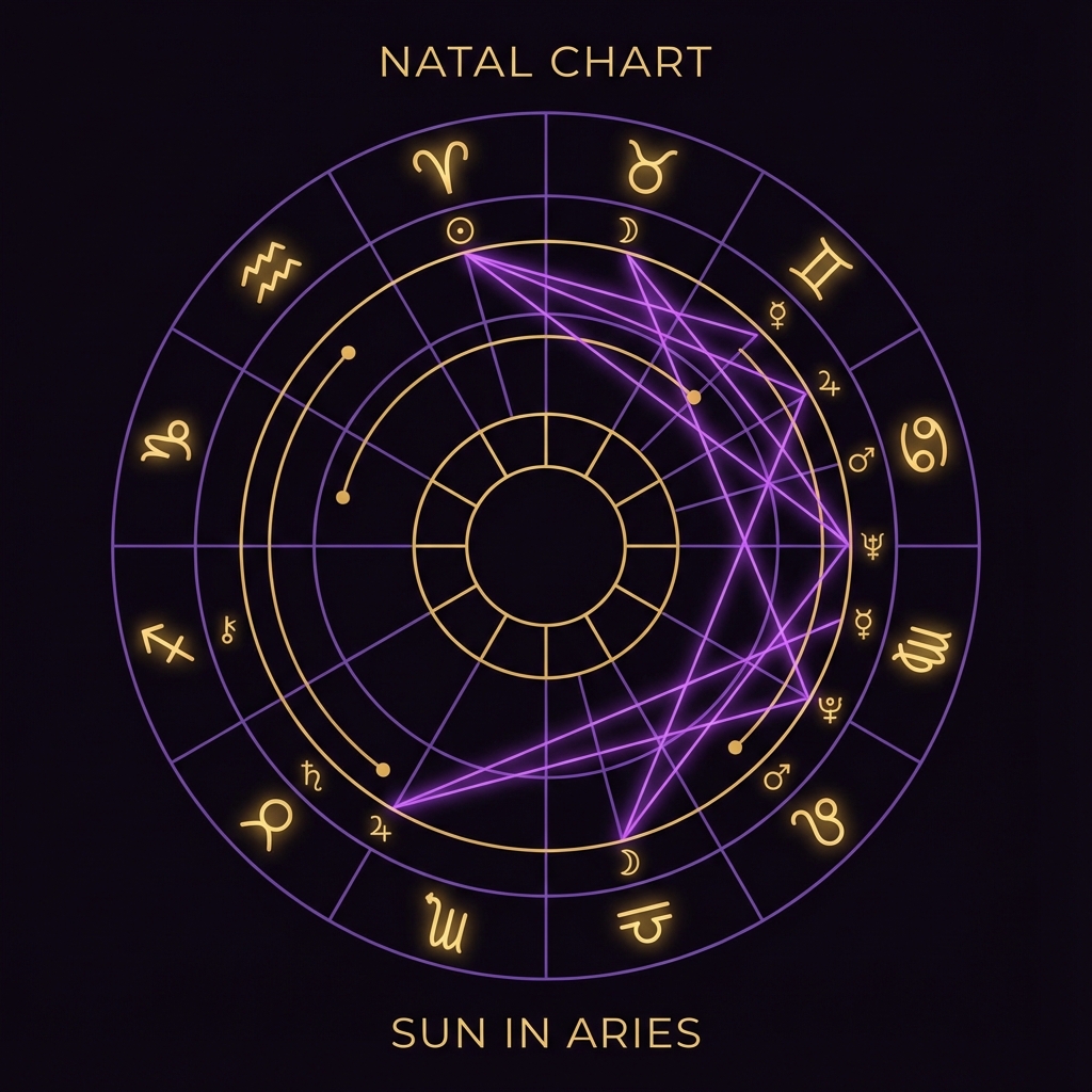 Схема натальной карты